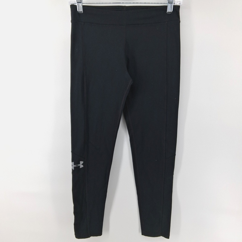Under Armour Leggings Womens Cold Gear Black Fitted Compression 26x28